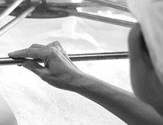 蒸し上がった米